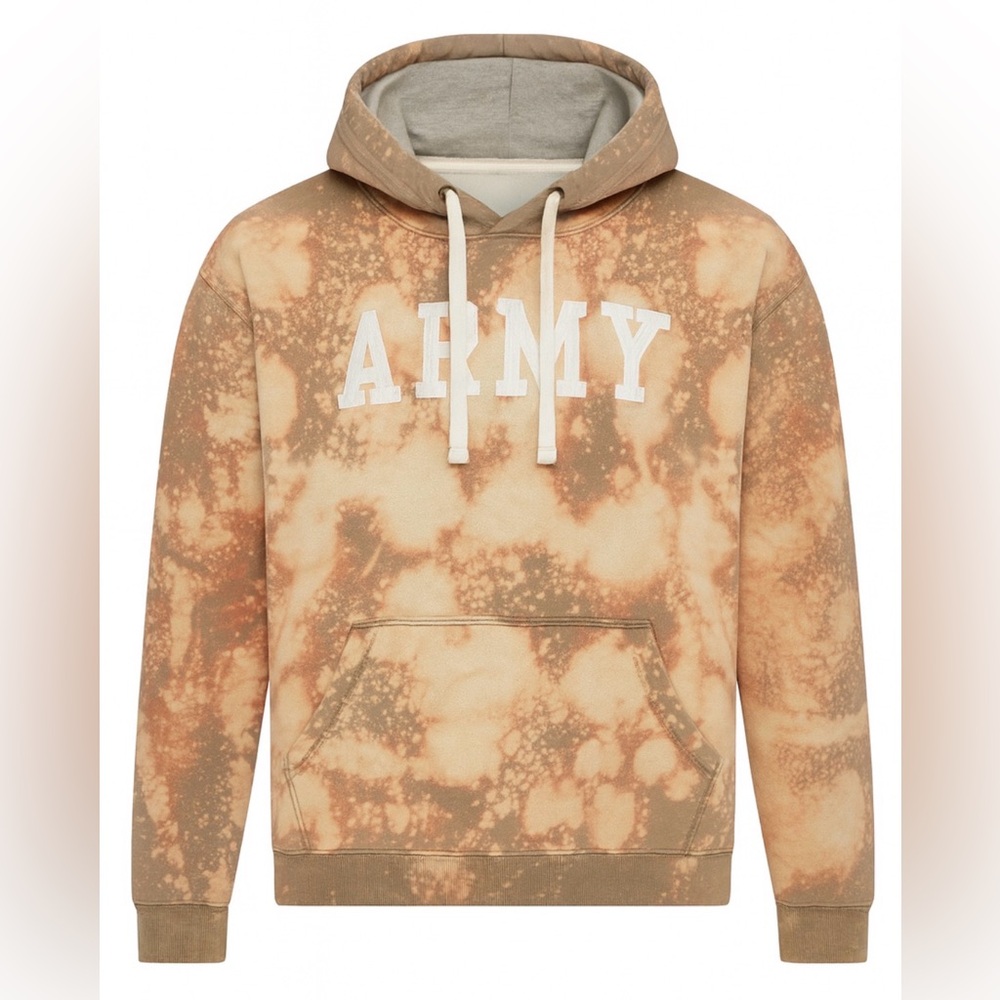 Acid Washed US Army Hoodie Size Large